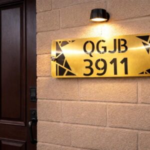 National Address Plate with Modern and Elegant Design